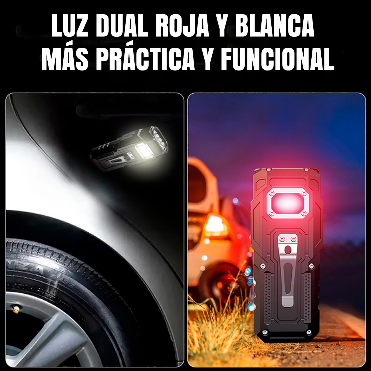 Alpine Clark - Linterna Potente Recargable USB Tipo C